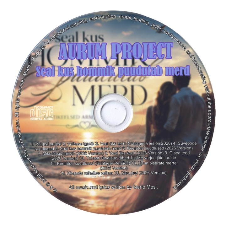 Aurum Project - "Seal kus hommik puudutab merd" (CD)