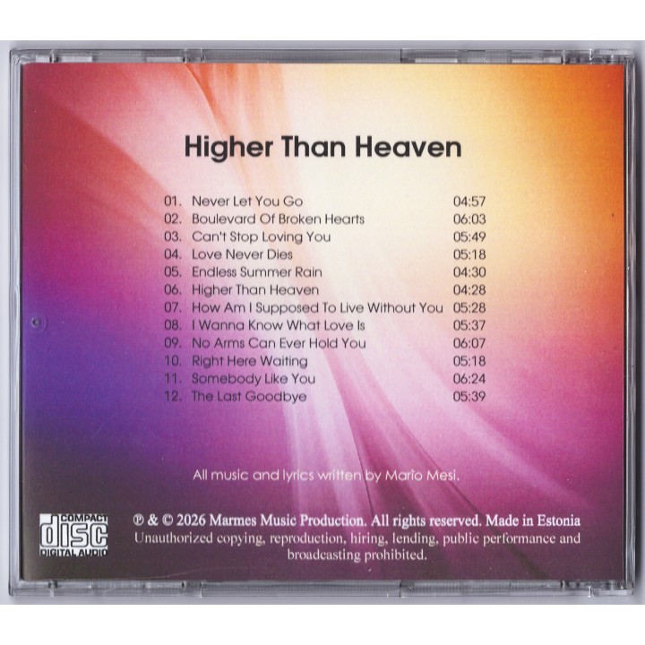Aurum Project - "Higher Than Heaven" (CD)