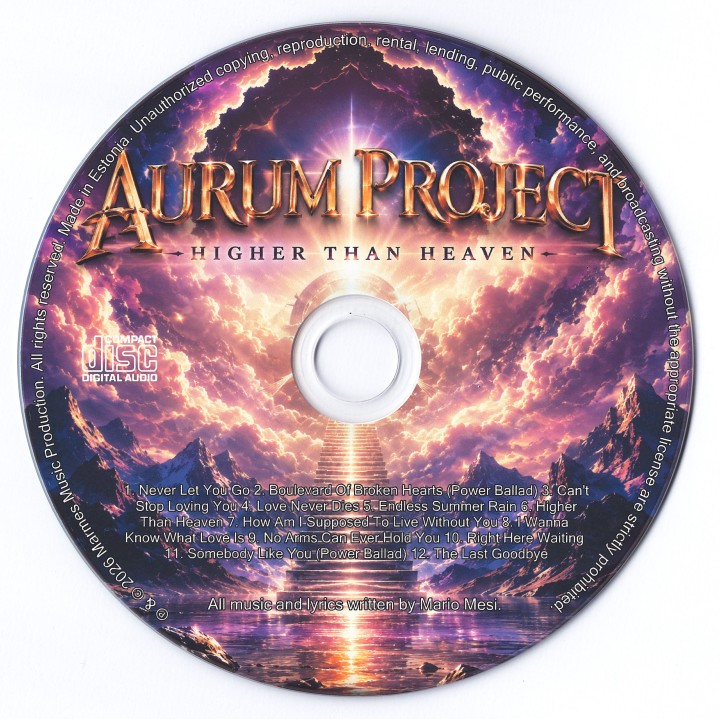 Aurum Project - "Higher Than Heaven" (CD)